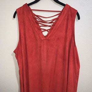 Suede Tank Top